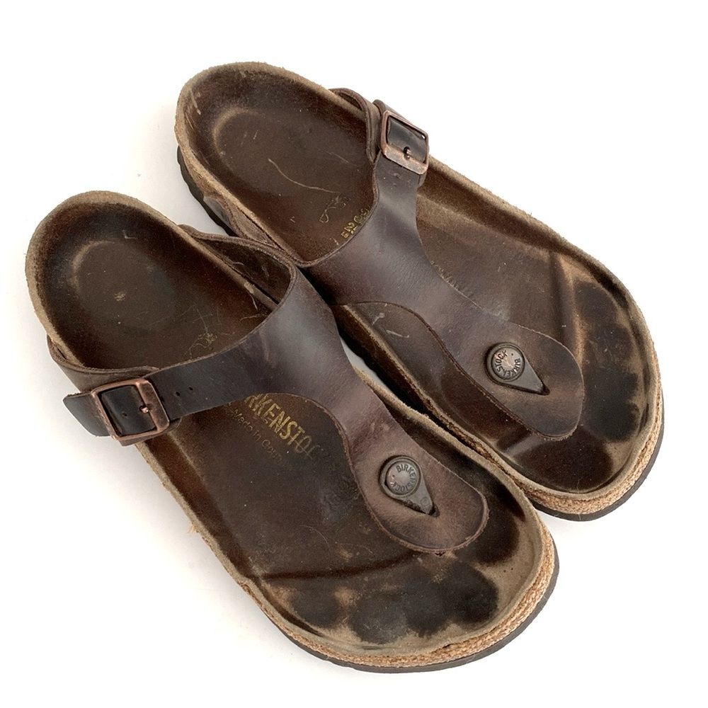 Arizona Birkenstock Brown Leather Sandals sz 9 Vacation Boho Chic Casual Comfort